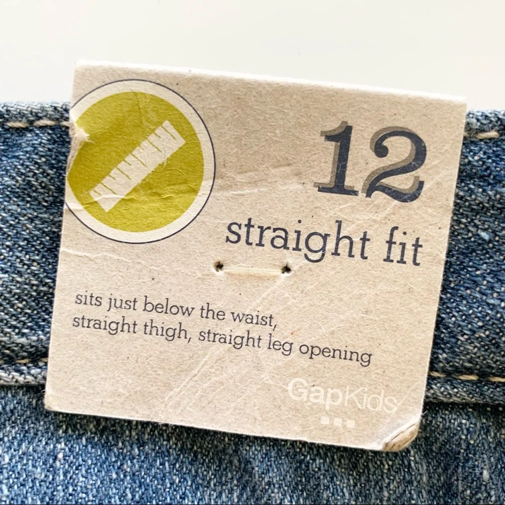 🌸New🌸 GapKids Straight Fit Jeans Size 12 Sequin NWT